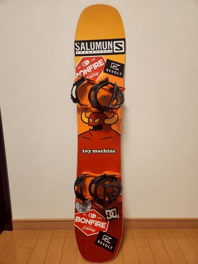 SALOMON キッズスノーボードセット 120cm Toy Machine