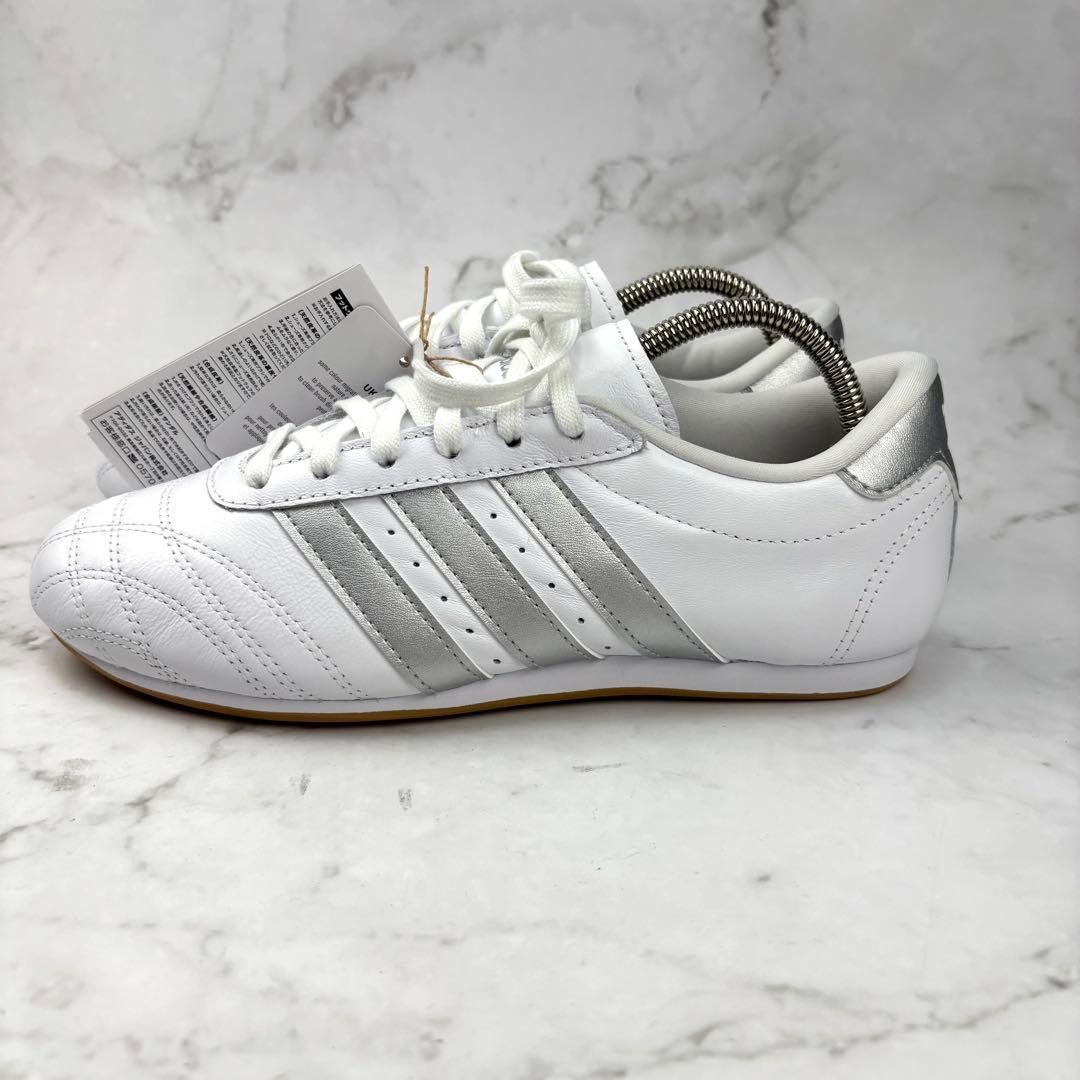 【新品】adidas テコンドー シューレース スニーカー 23 レザー 白