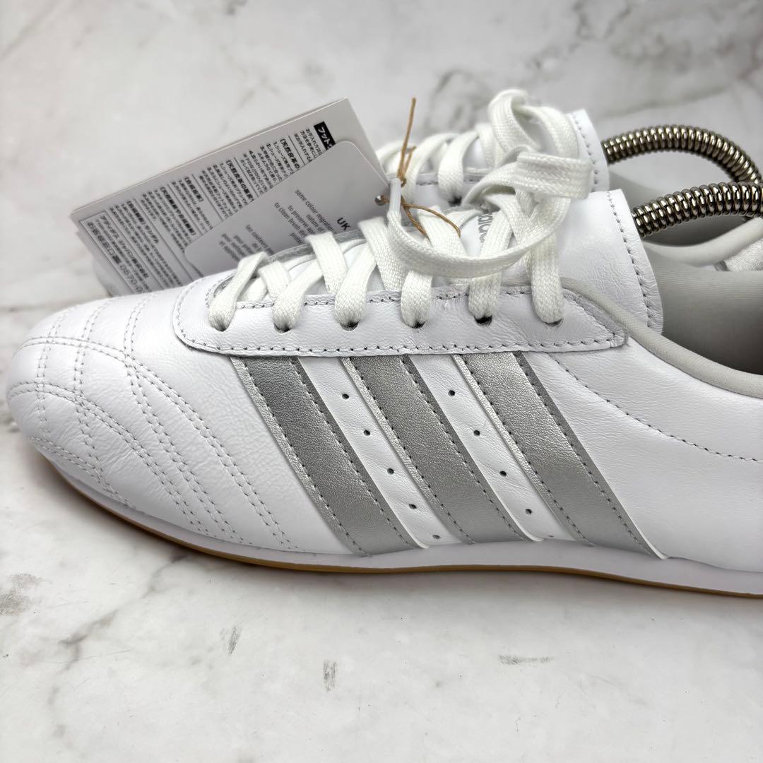 【新品】adidas テコンドー シューレース スニーカー 23 レザー 白