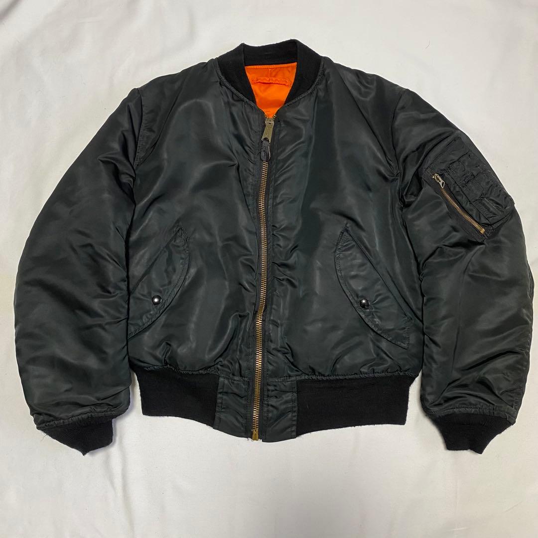 80s USA製 ALPHA MA-1 Flight Bomber Jacket