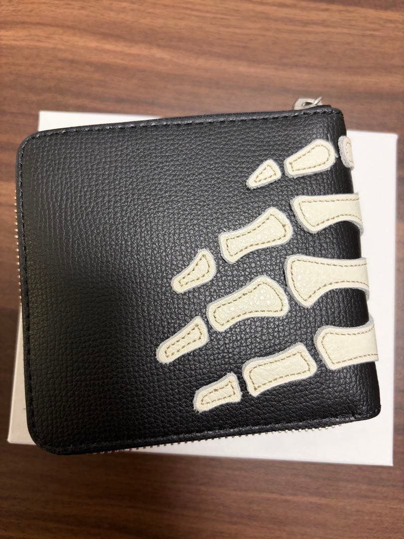 KAPITAL BONE WALLET M 黒 こつこつ