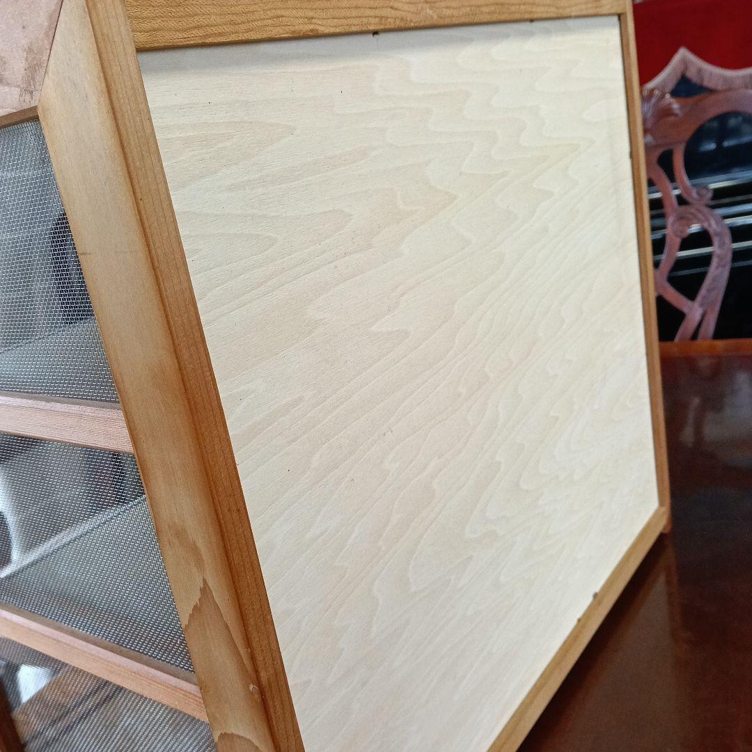 木製　水屋箪笥　蝿帳　 約44cm✖46,5cm