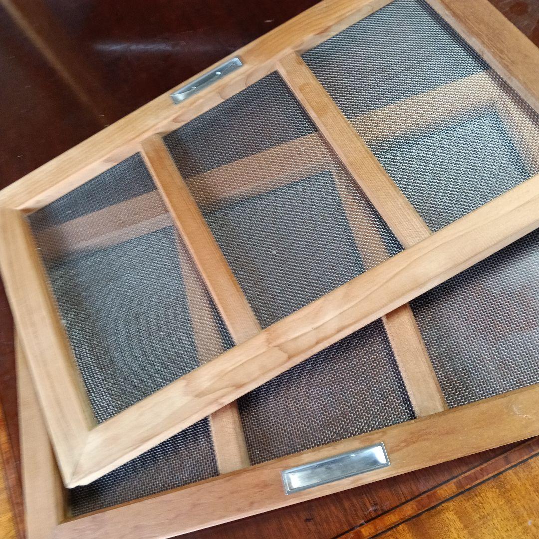 木製　水屋箪笥　蝿帳　 約44cm✖46,5cm