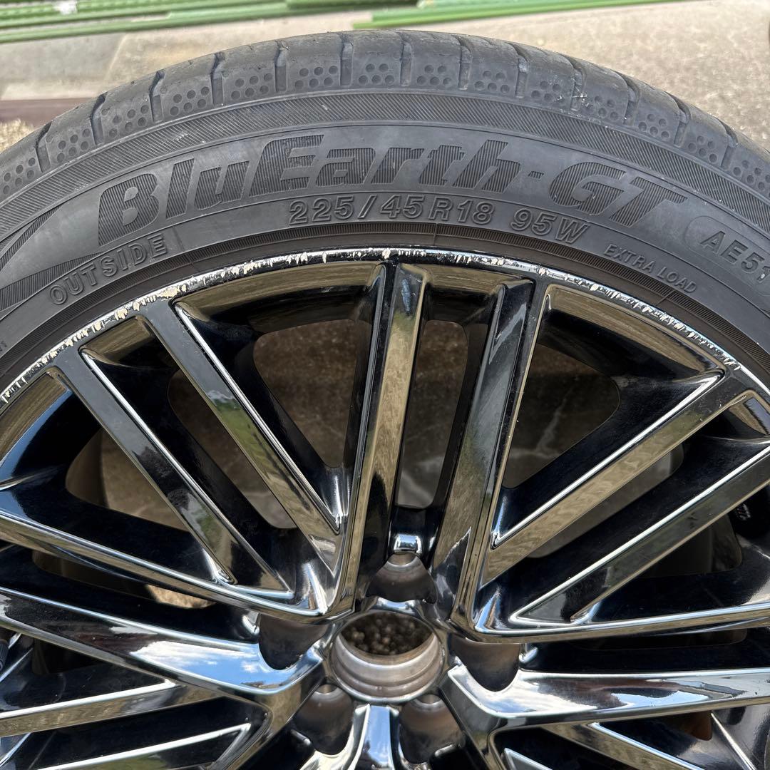 210クラウンアスリート　純正スパッタリングホイール