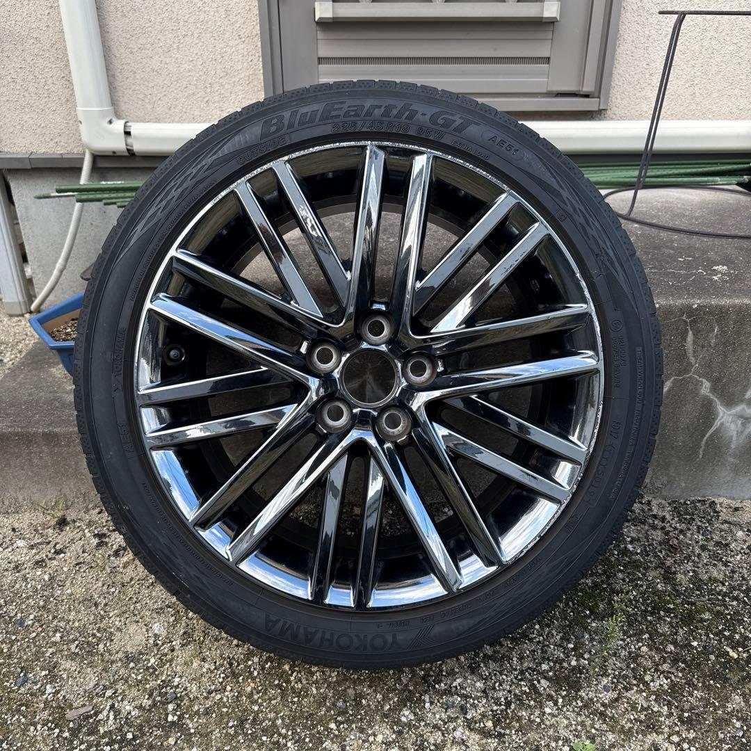 210クラウンアスリート　純正スパッタリングホイール