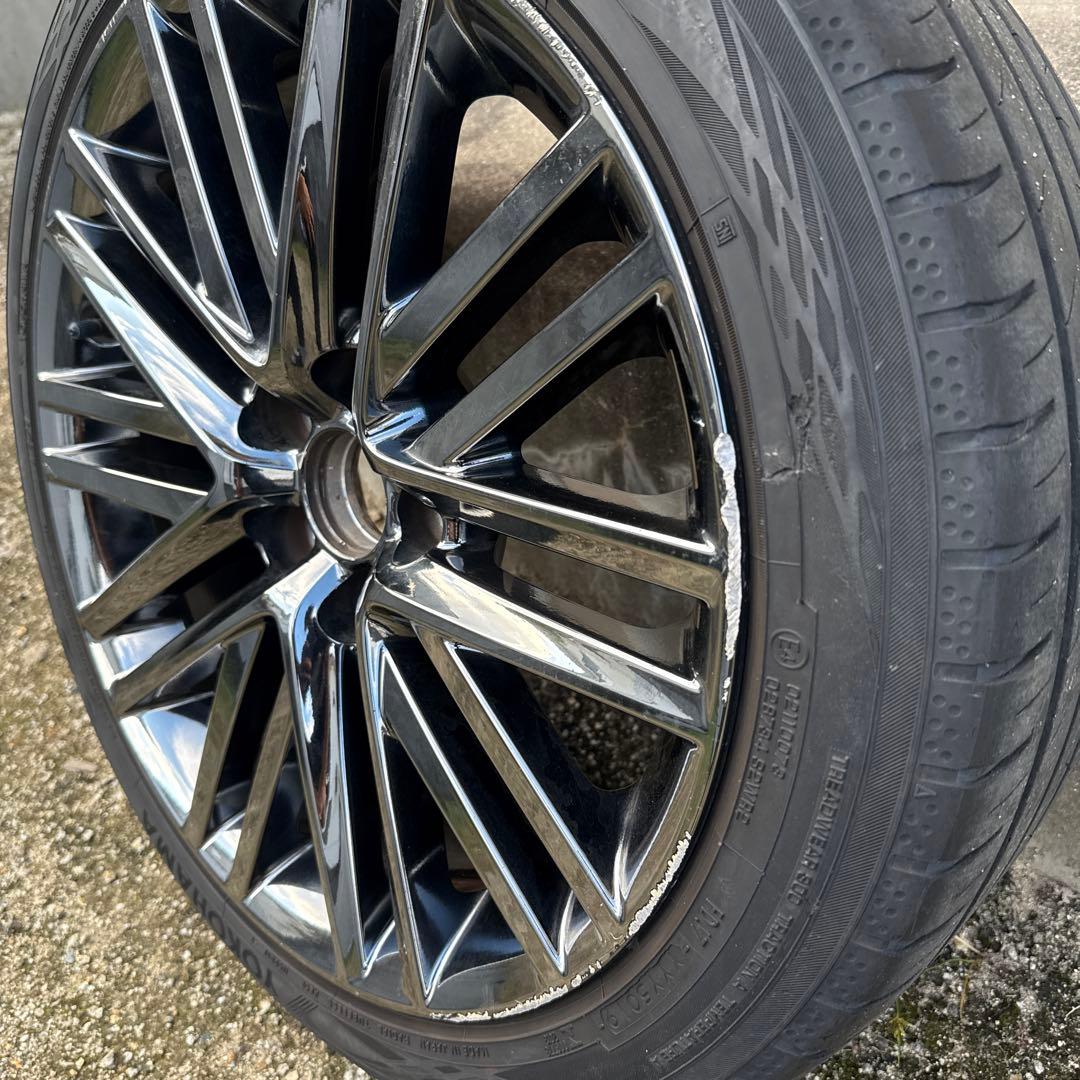 210クラウンアスリート　純正スパッタリングホイール