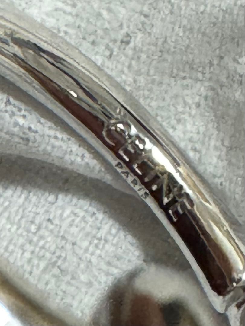 CELINE ノットスモールフープ 片耳 シルバー