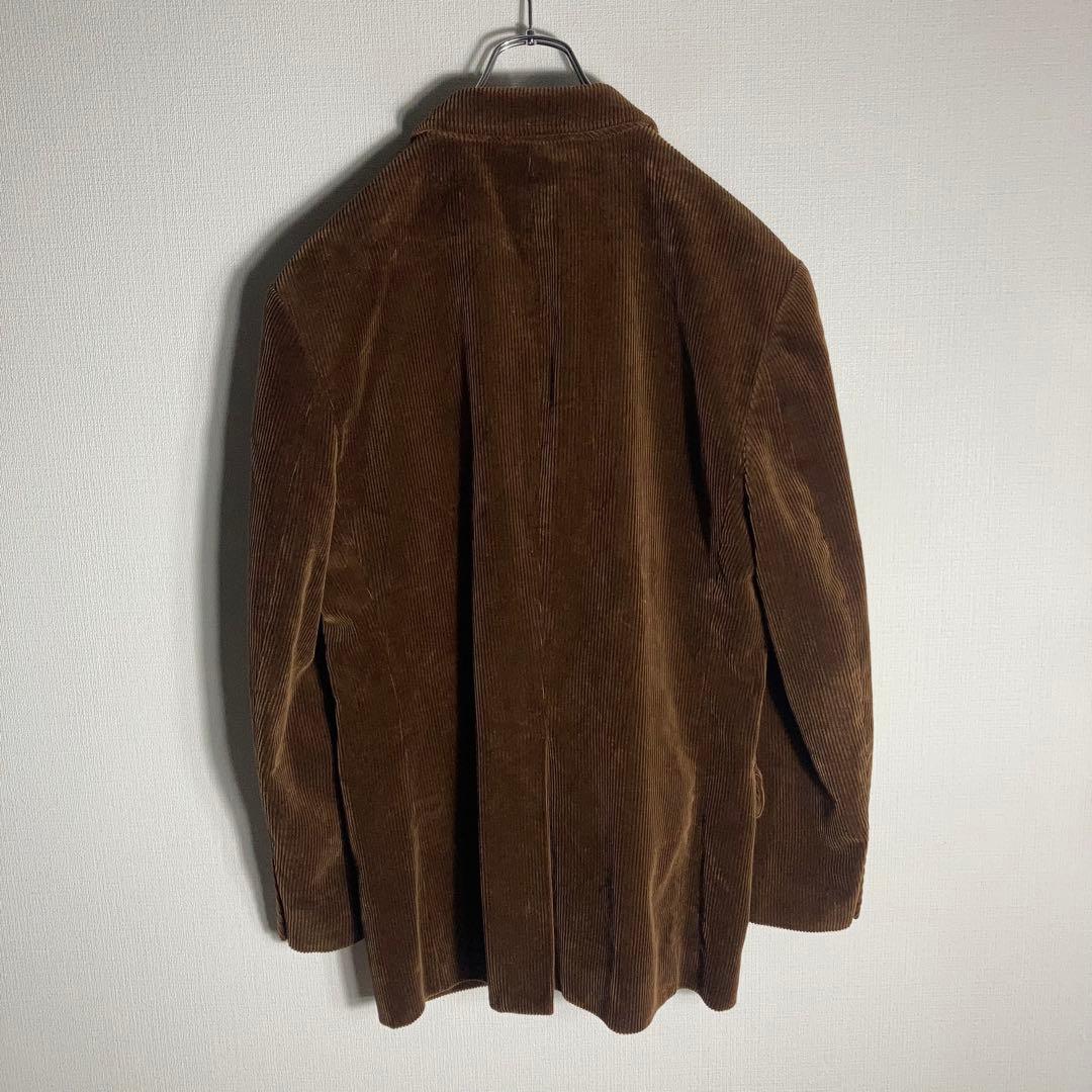 RALPH LAUREN ヘビー太畝コーデュロイテーラードジャケット 茶色 M.