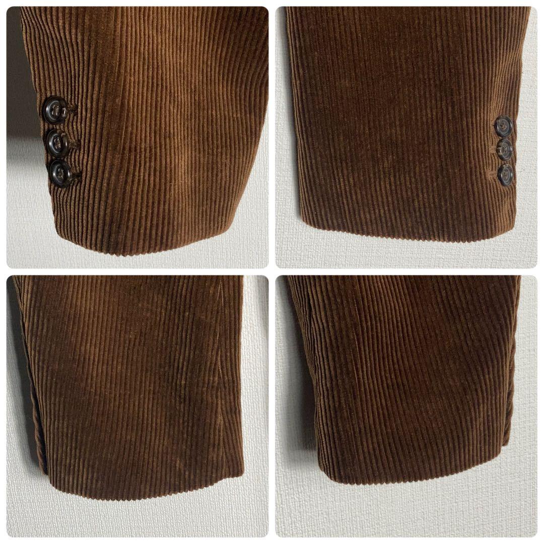 RALPH LAUREN ヘビー太畝コーデュロイテーラードジャケット 茶色 M.