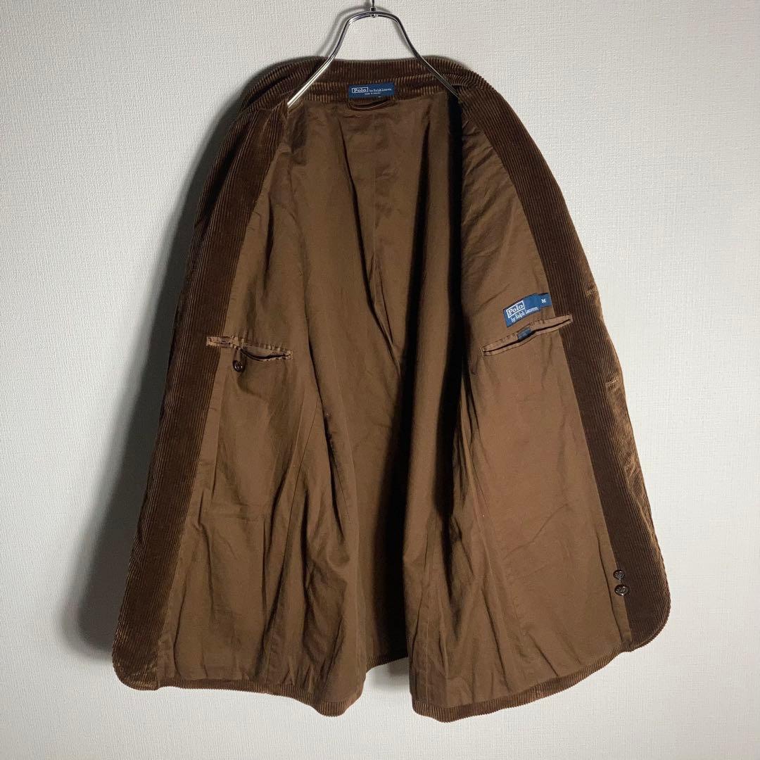 RALPH LAUREN ヘビー太畝コーデュロイテーラードジャケット 茶色 M.