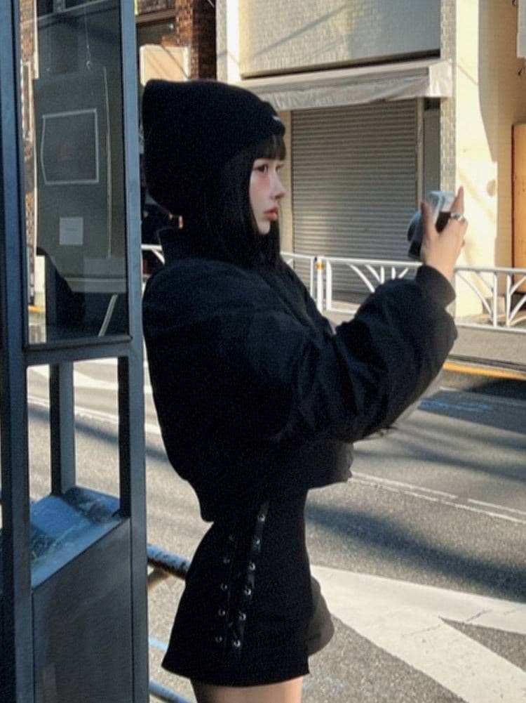 ダーリッチ ハイウエストレースアップショートパンツ 試着のみ