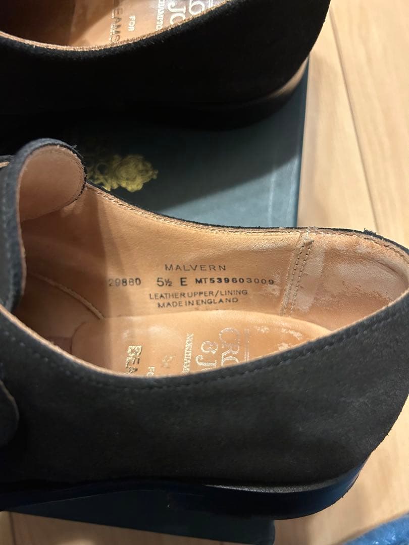 CROCKETT&JONES ビームスF 別注　スエード　シングルモンクシューズ