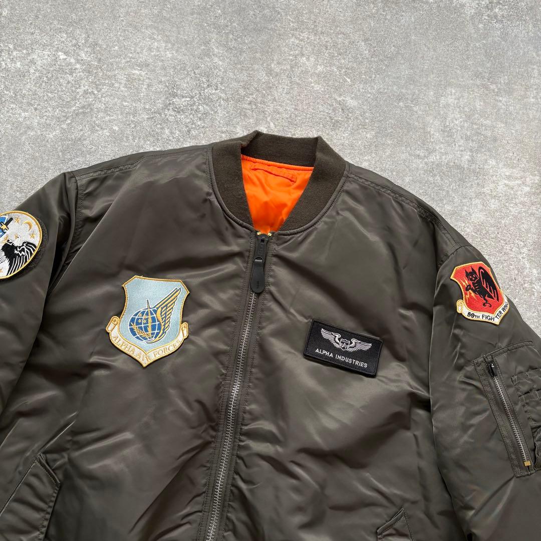 【ALPHA INDUSTRIES】 MA-1 フライトジャケット ビッグサイズ