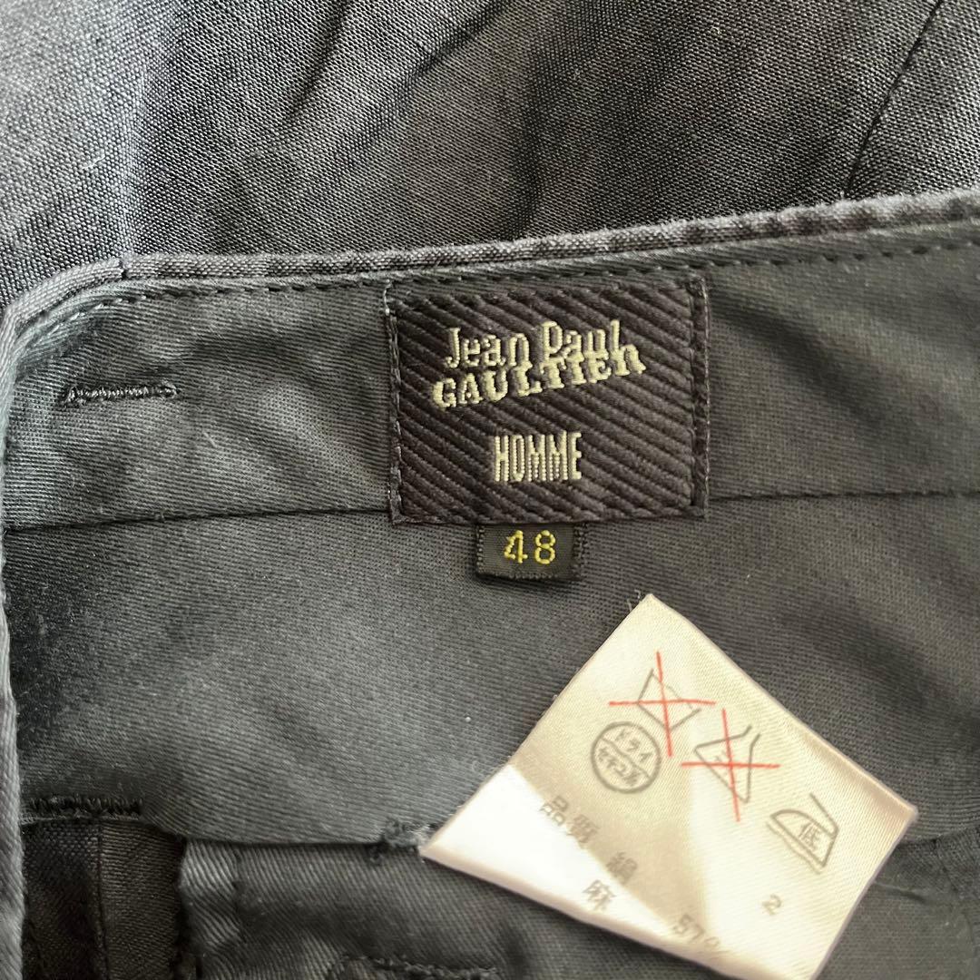 ゴ*ー様 90s jean paul gaultier セットアップ シルク 黒