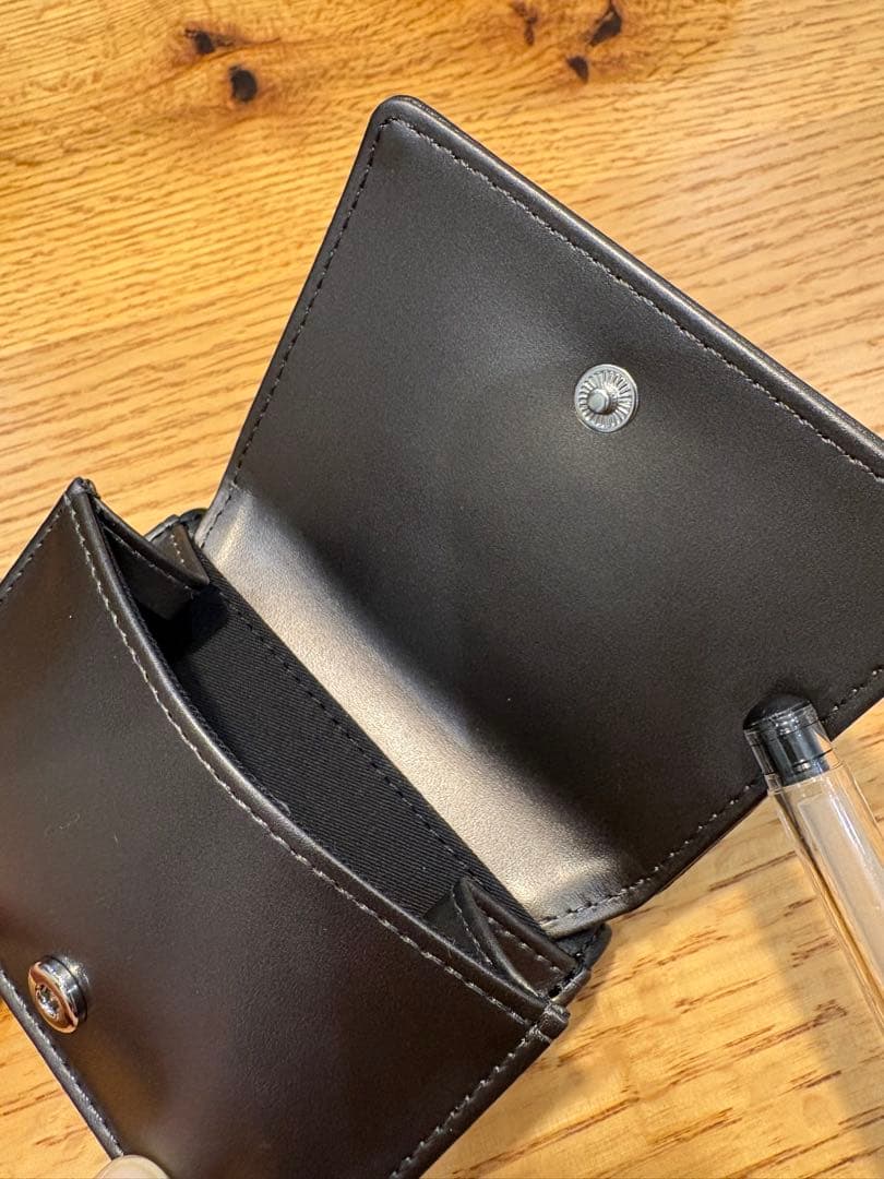 ディーゼル 三つ折り財布 ミニ財布 ショートウォレット　ブラック