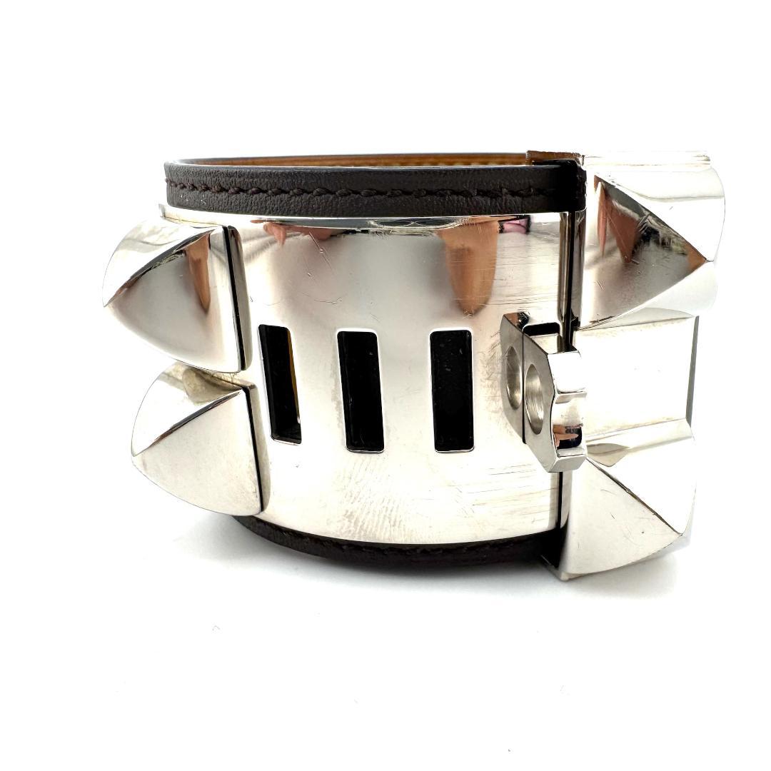 エルメス HERMES コリエドシアン バングル ブレスレット ブラウン