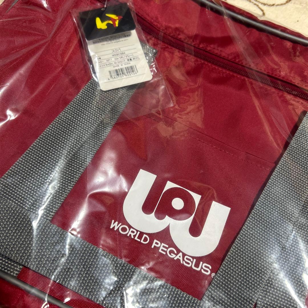 新品未使用品【旧型ワッペ】マルミ運動具店 ワールドペガサス【赤色】レッド