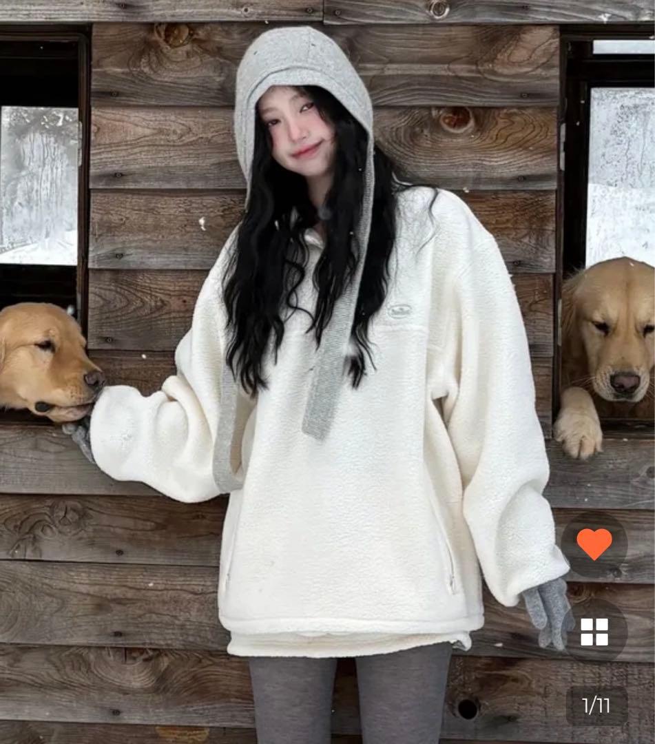 2/8まで値下げ新品 Fleece Half-Snap Pullover