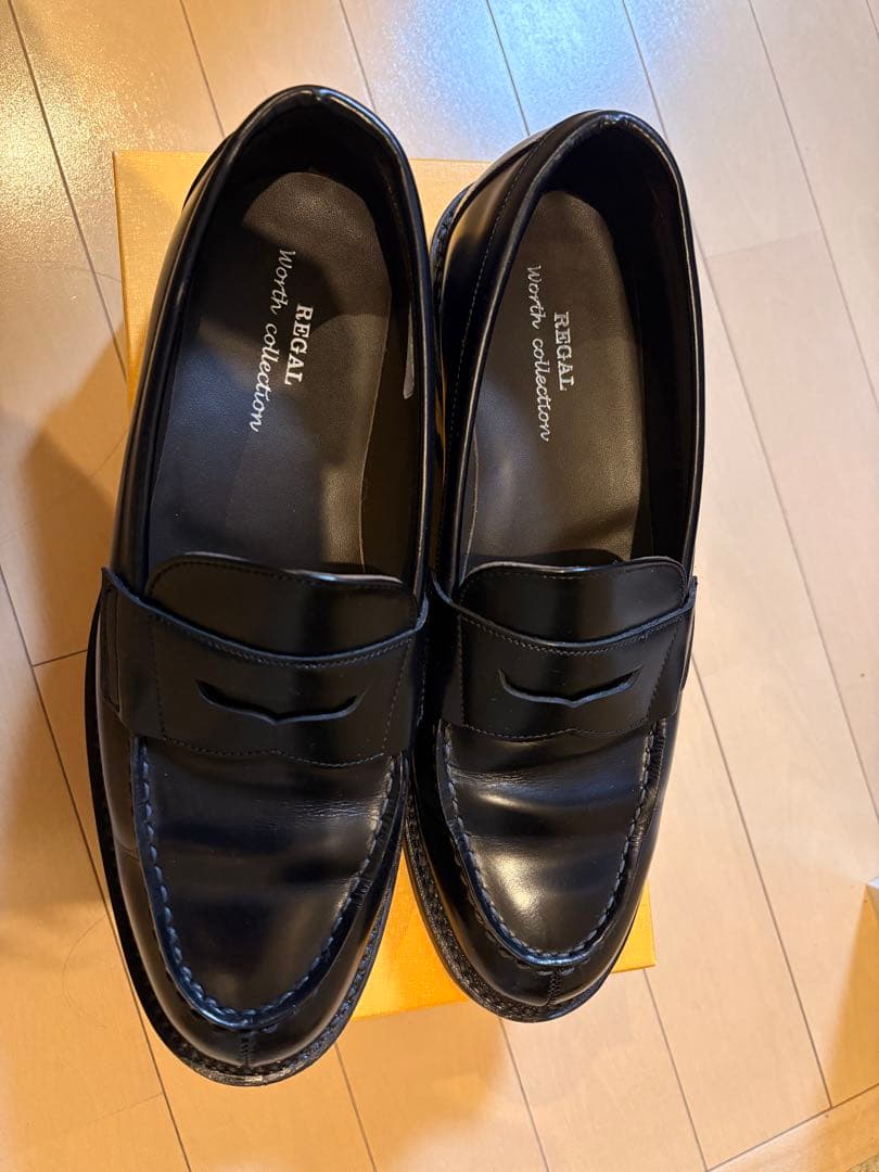 REGAL ブラック ローファー worth collection