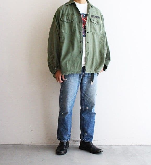 サニーサイドアップ　Remake 8 For 1 Army Shirts　再構築