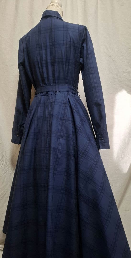 イタリア製高密度コットンクロス サーキュラーワンピース