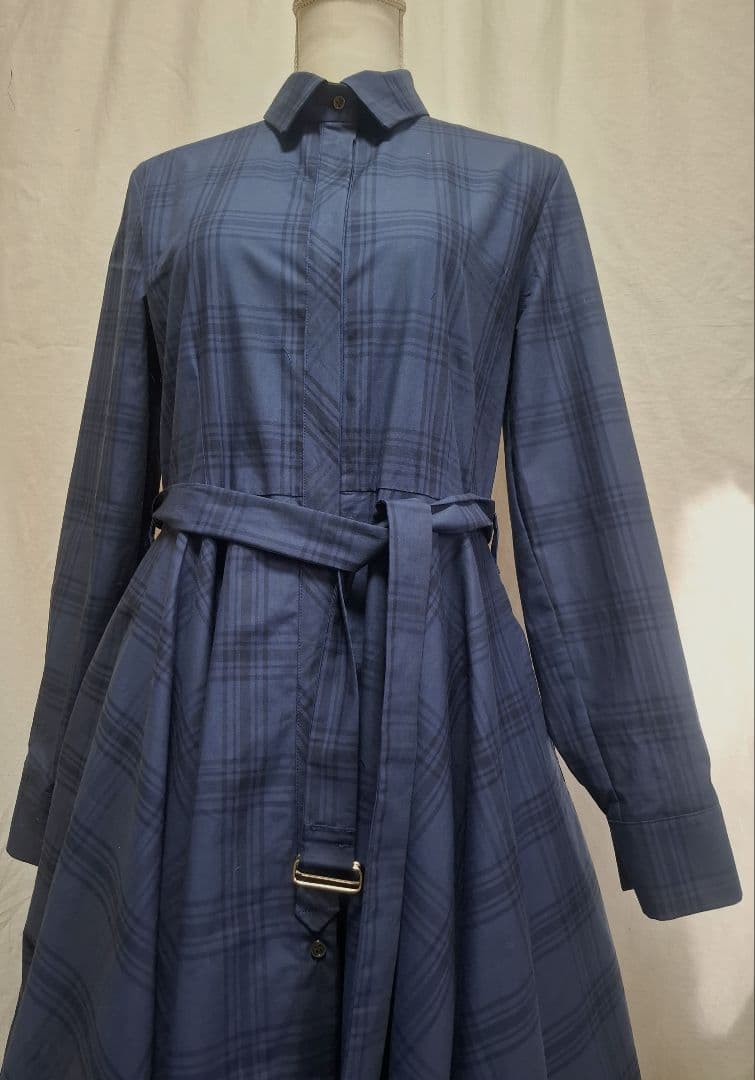 イタリア製高密度コットンクロス サーキュラーワンピース