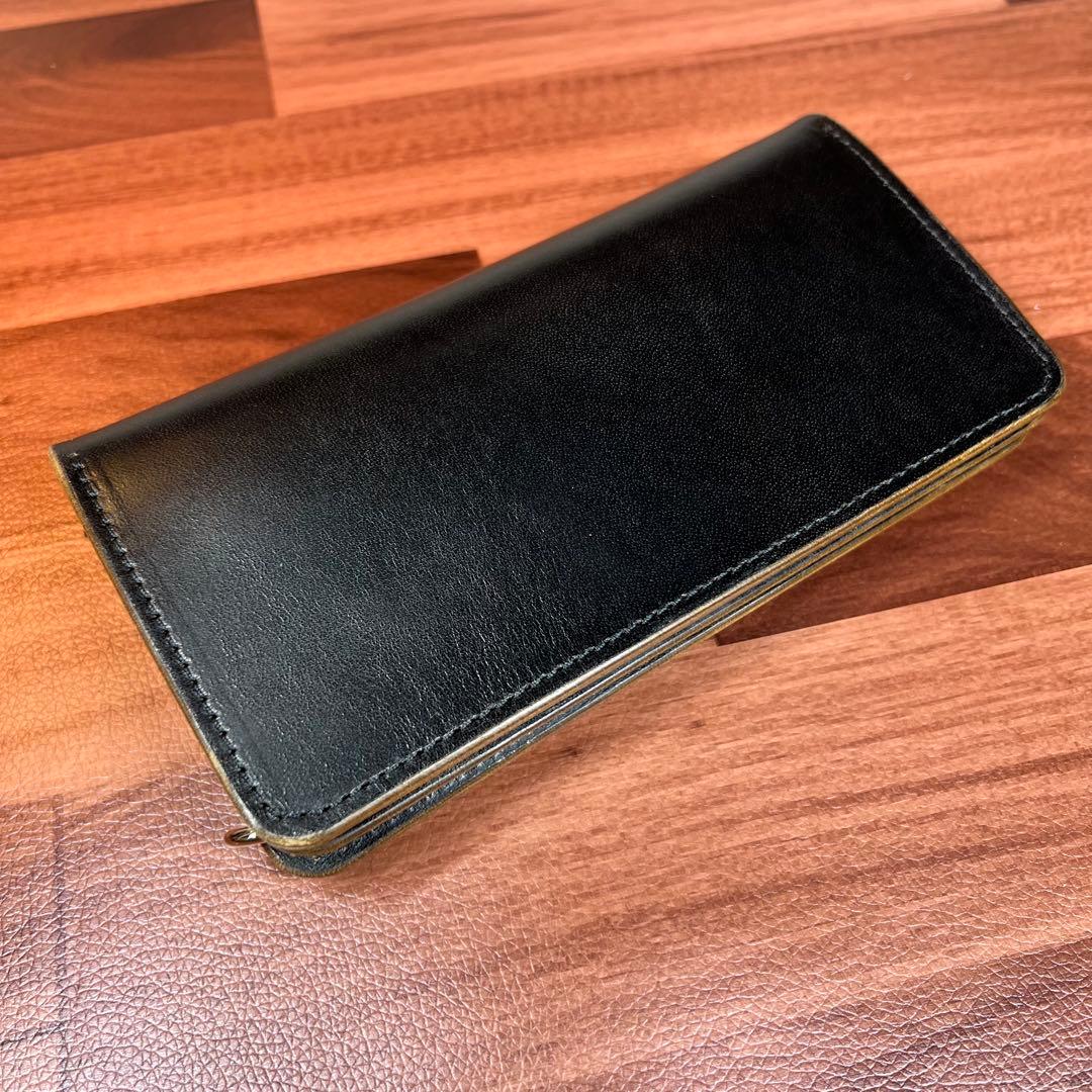 【トラッカーウォレット ロング】 3層 ホースバット シルバー　WALDES