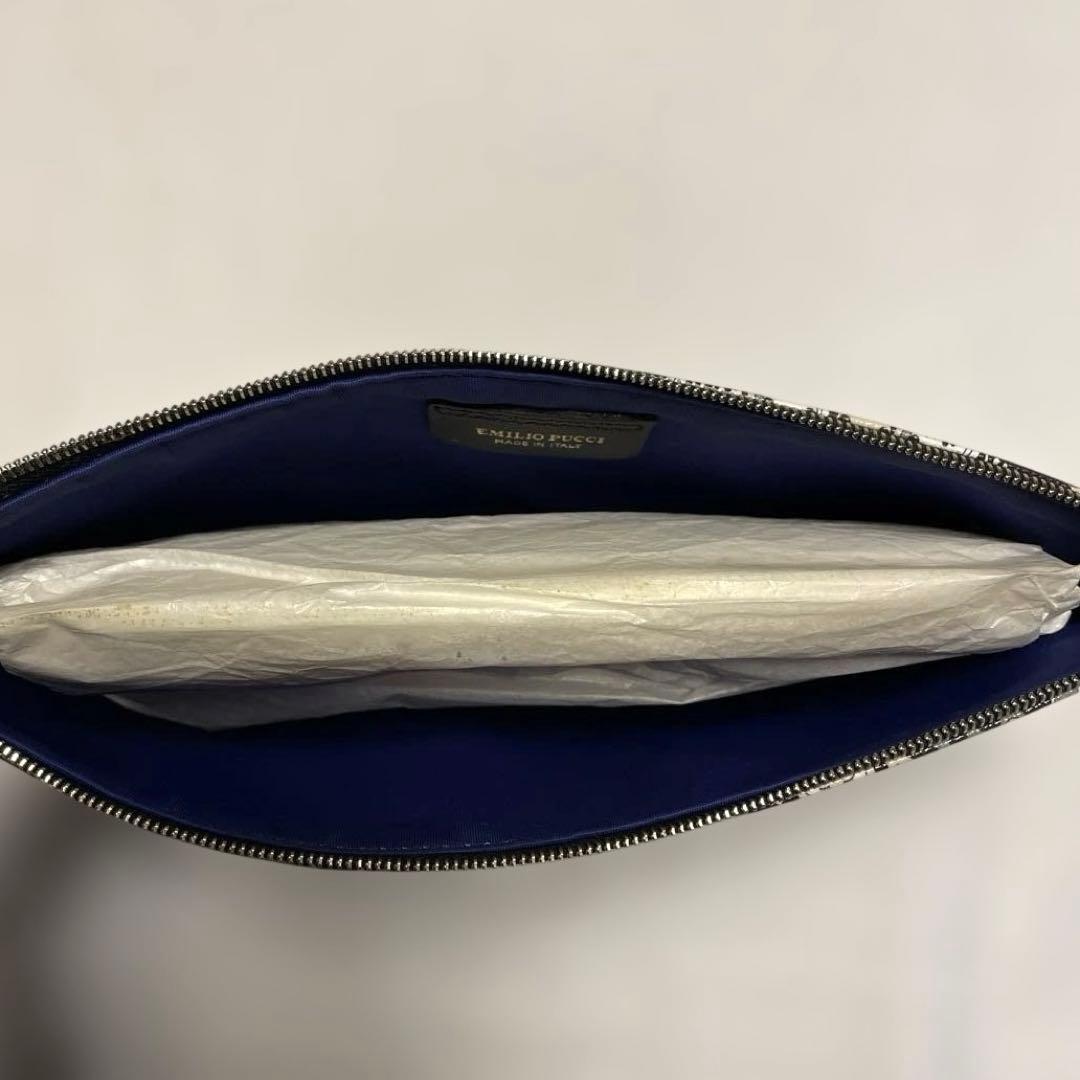 【新品未使用】EMILIO PUCCI エミリオプッチ クラッチバッグ 幾何学柄