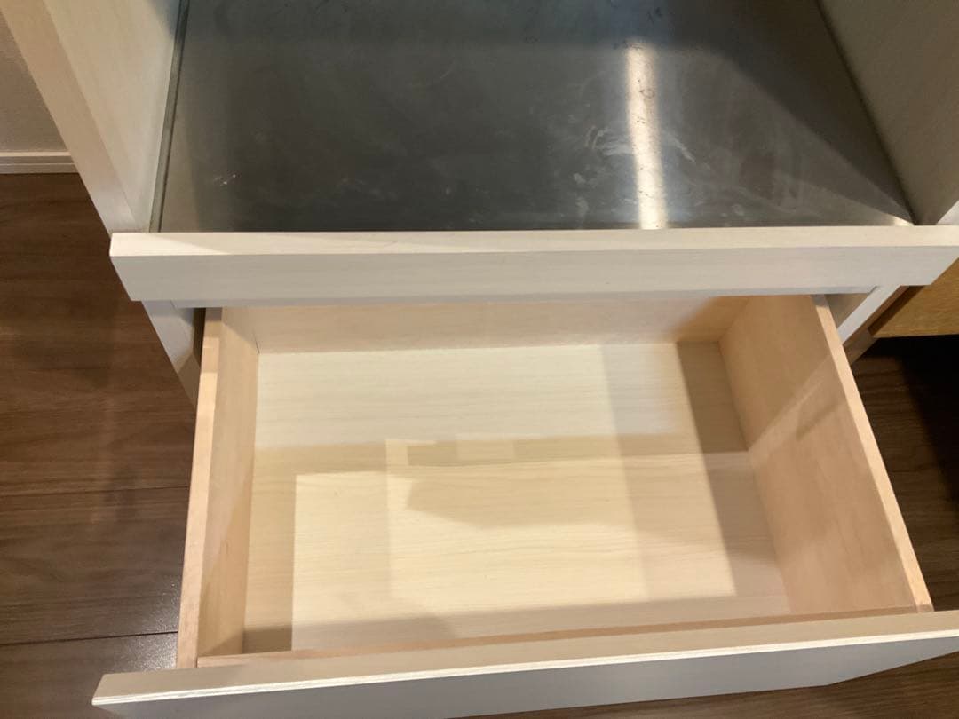 く*ん様 フランフラン/パセレンジボード/ホワイト/木目/収納/キッチン/60c