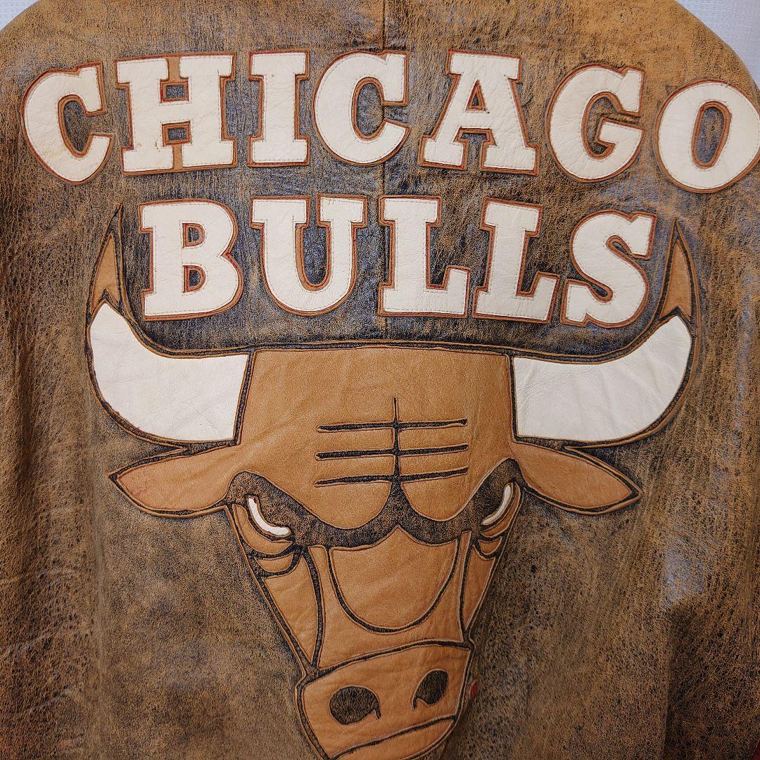 シカゴ・ブルズ ジェフハミルトン リバーシブル レザージャケット