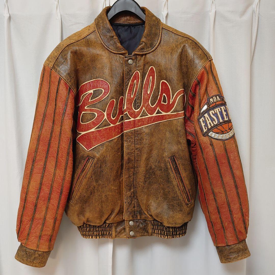 シカゴ・ブルズ ジェフハミルトン リバーシブル レザージャケット