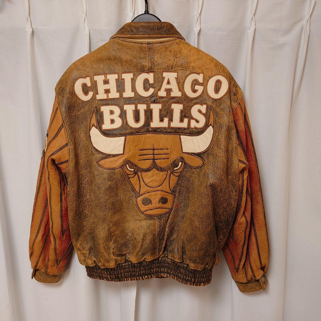 シカゴ・ブルズ ジェフハミルトン リバーシブル レザージャケット
