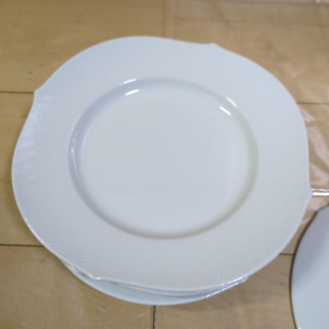 マイセン 波の戯れ ホワイト プレート 22.5cm 4枚セット