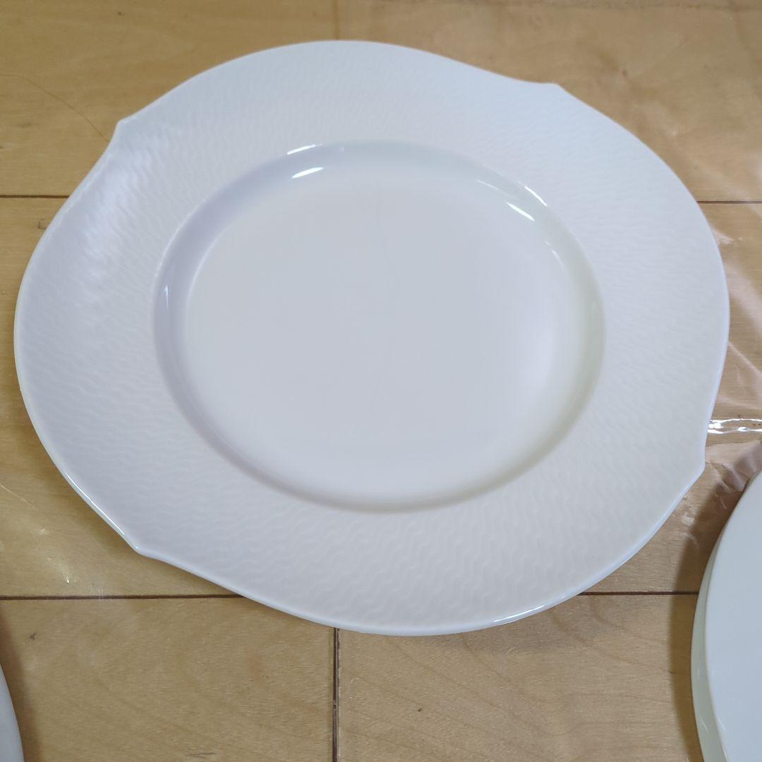 マイセン 波の戯れ ホワイト プレート 22.5cm 4枚セット