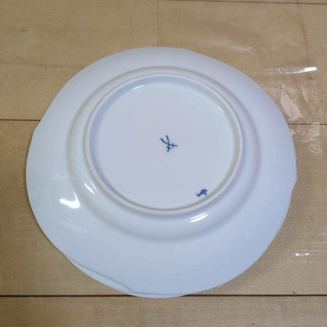 マイセン 波の戯れ ホワイト プレート 22.5cm 4枚セット