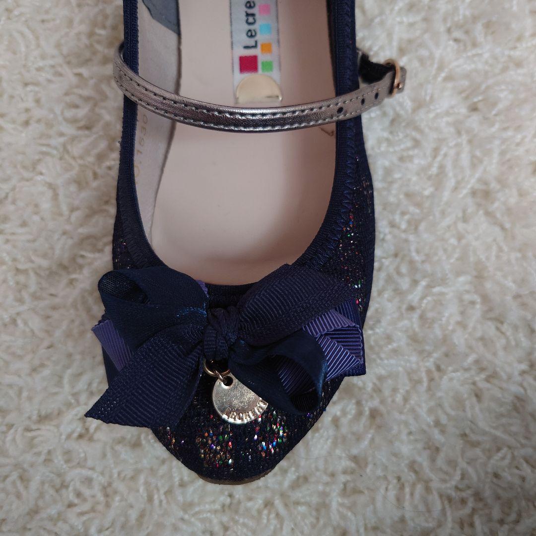 ANNASUI mini★シフォンワンピース130★フォーマルシューズセット