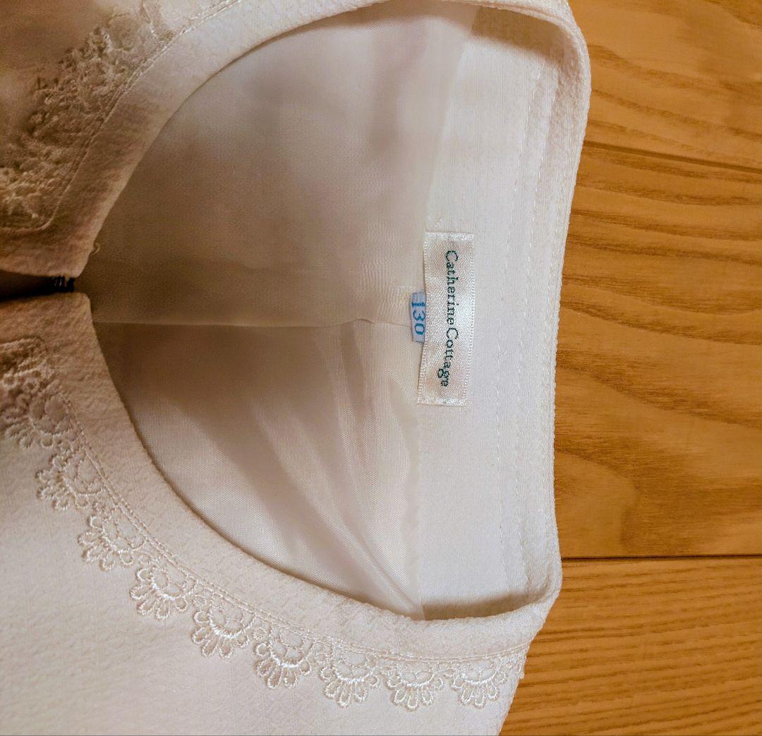 ANNASUI mini★シフォンワンピース130★フォーマルシューズセット