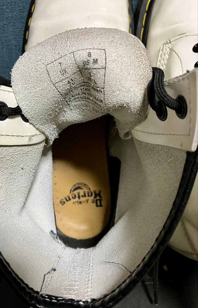 Dr.Martens ホワイト8ホール UK7