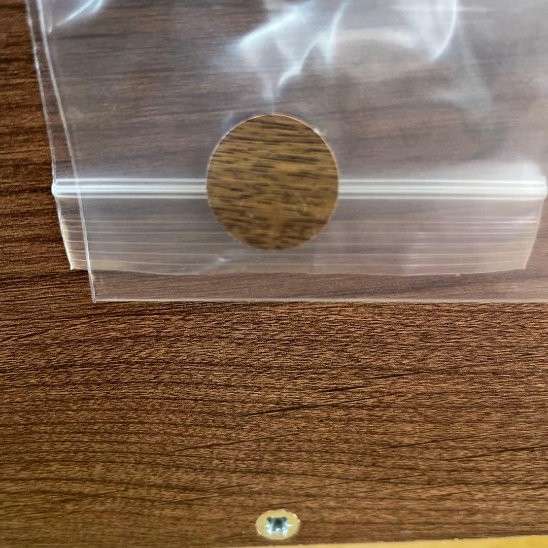 パソコンデスク　ブラウン　奥行45cm タップ収納