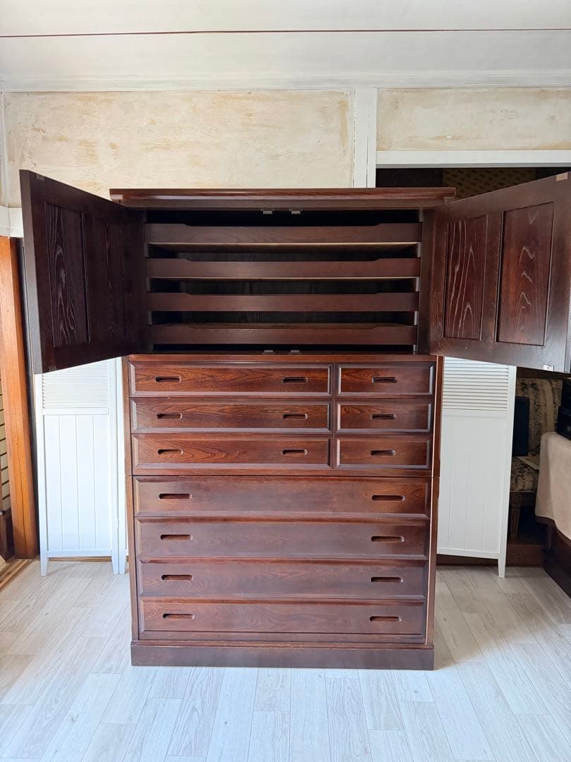 民芸家具 無垢 箪笥 整理箪笥 箪笥 着物 収納 引出し　抽斗 タンス 和家具