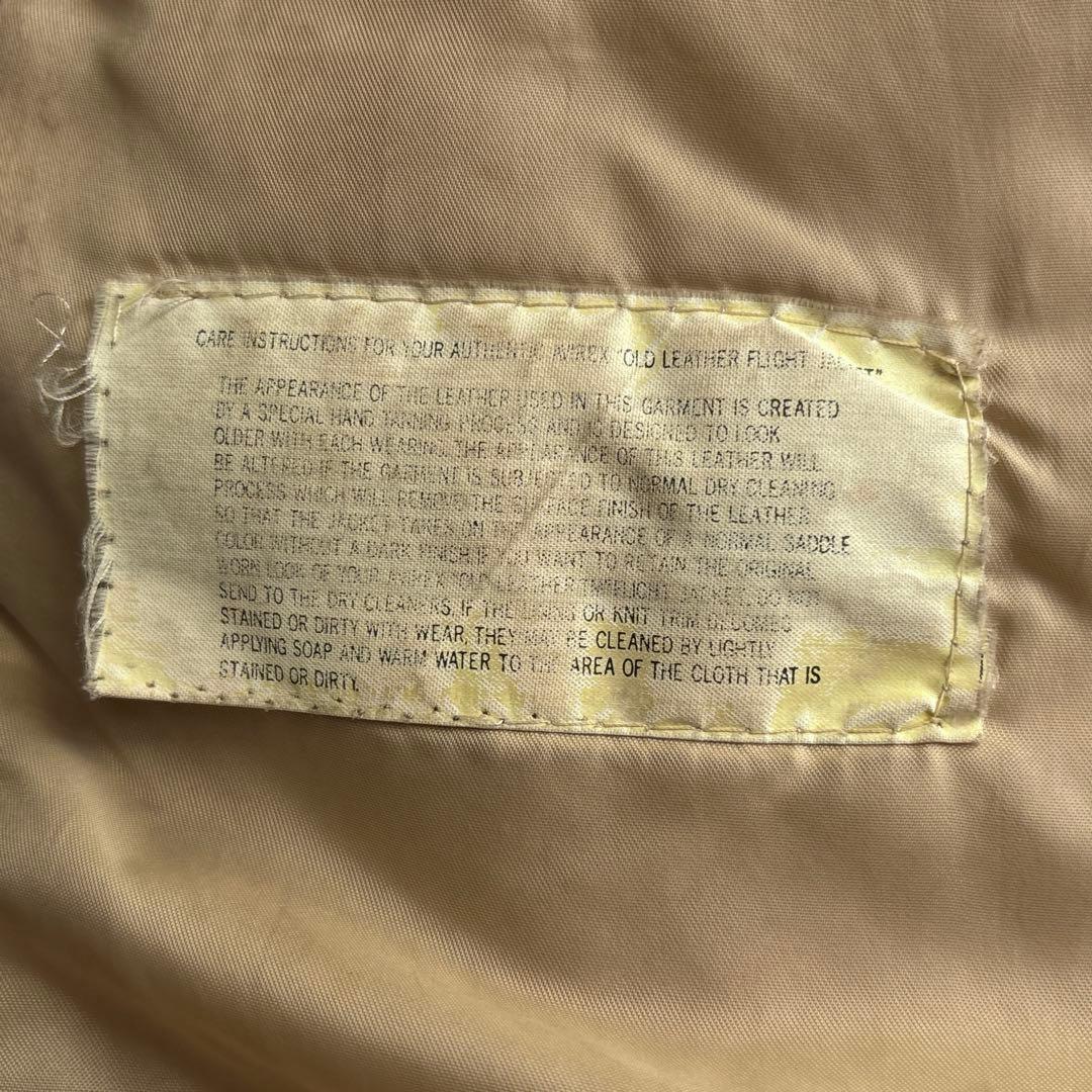 AVIREX アヴィレックス【S】A-2 フライトジャケット 本革 ブラウン