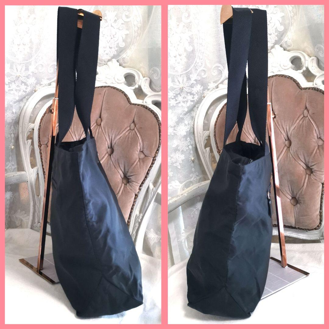 【美品】プラダPRADA 肩掛けトートバッグ 黒ポコノ 鑑定済!