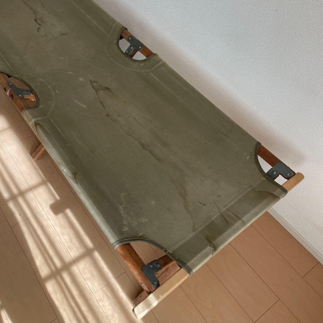 40's アメリカ軍　木製　コット　ベッド　実物　ヴィンテージ