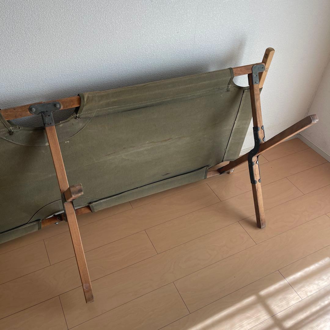 40's アメリカ軍　木製　コット　ベッド　実物　ヴィンテージ