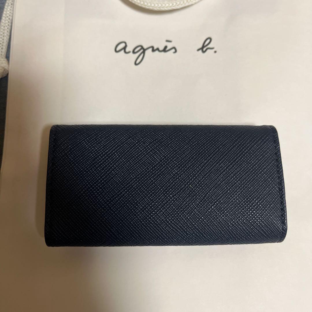 アニエスベー キーケース ネイビー EW13B-06 agnesb