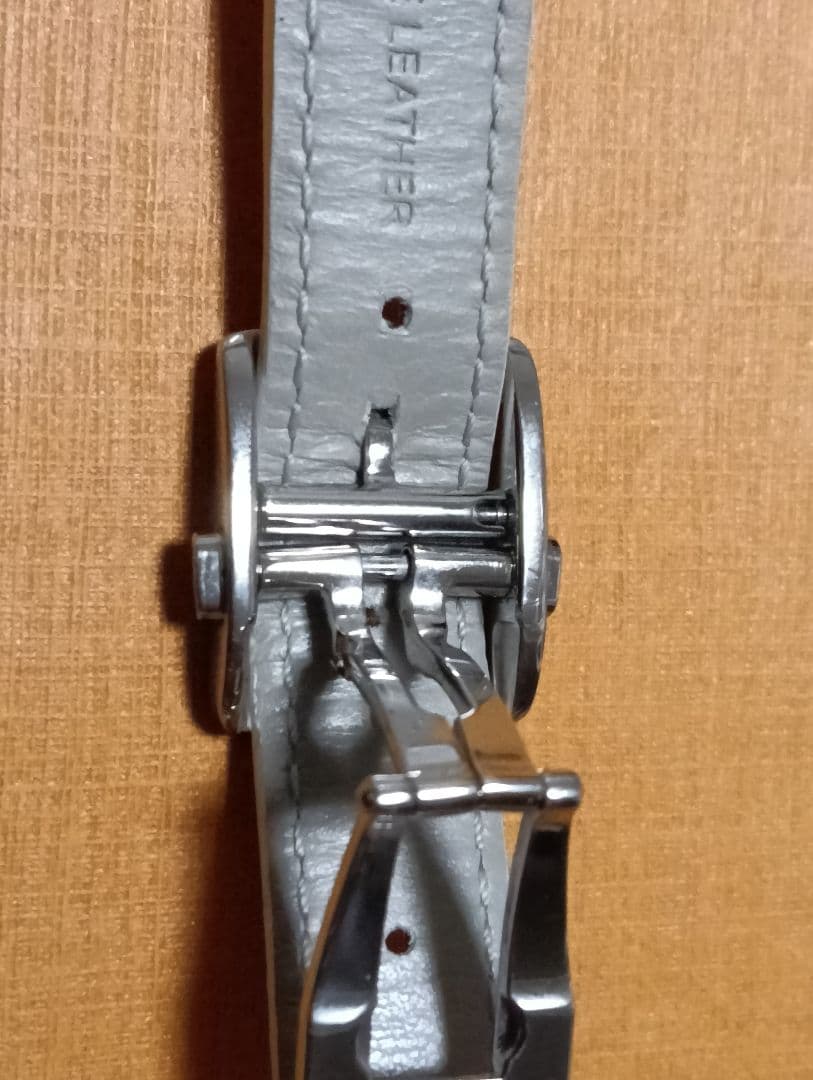 タンブール用 モノグラム・ホワイト キャンバス ストラップ S+純正Dバックル