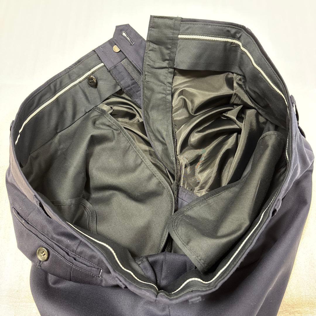 美品✨秋冬大きいサイズ 約BE5 最高級ゼニア生地 百貨店オーダー ネイビー無地