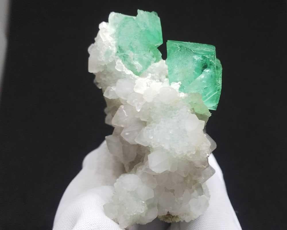 453 フローライト ＆ クォーツ パイライト 蛍石