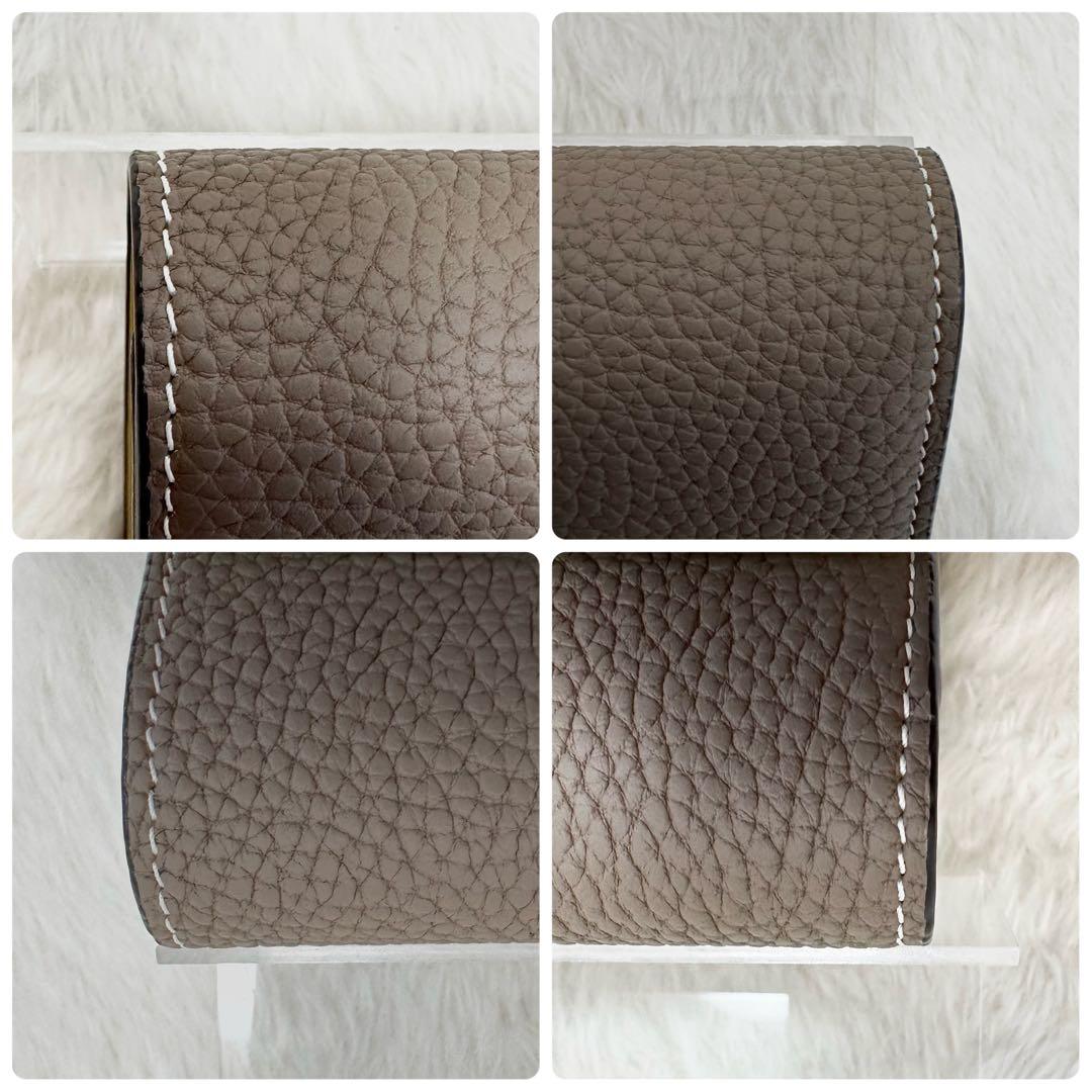 未使用級✨現行 BONAVENTURA フラップ スモールウォレット グレージュ