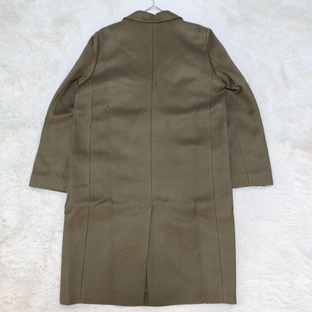 【新品タグ付】forte_forte ダブルブレストチェスターコート カーキ